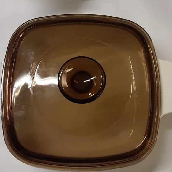 Vintage 80s90s Corningware Iris flower two casserole dishes 1 lid Fantas… - Picture 9 of 10